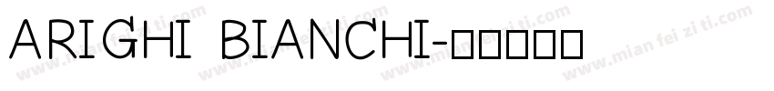 ARIGHI BIANCHI字体转换